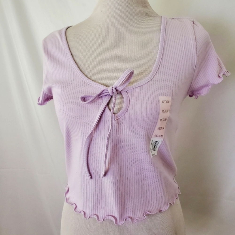 SO women's lavender 1990s style blouse